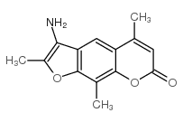 3-Amino-2,5,9-trimethyl-7H-furo(3,2-g)(1)benzopyran-7-one Structure