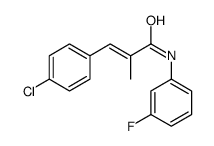 2-Propenamide, 3-(4-chlorophenyl)-N-(3-fluorophenyl)-2-methyl- structure