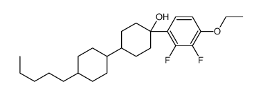 1-(4-ethoxy-2,3-difluorophenyl)-4-(4-pentylcyclohexyl)cyclohexan-1-ol结构式