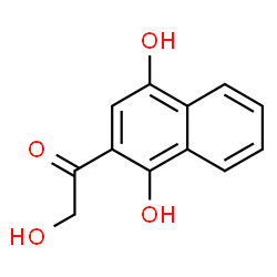 2-Acetonaphthone, 1,2,4-trihydroxy- (5CI)结构式
