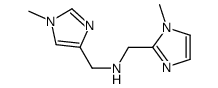 1H-Imidazole-2-methanamine,1-methyl-N-[(1-methyl-1H-imidazol-4-yl)methyl]-(9CI) Structure