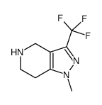 1-METHYL-3-(TRIFLUOROMETHYL)-4,5,6,7-TETRAHYDRO-1H-PYRAZOLO[4,3-C]PYRIDINE structure