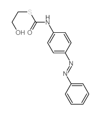 1-(2-hydroxyethylsulfanyl)-N-(4-phenyldiazenylphenyl)formamide结构式