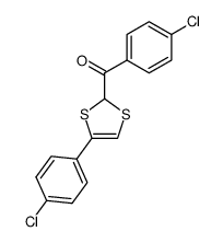 (4-chlorophenyl)(4-(4-chlorophenyl)-1,3-dithiol-2-yl)methanone结构式