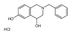 1,2,3,4-Tetrahydro-2-(phenylmethyl)-4,6-isoquinolinediol hydrochloride结构式