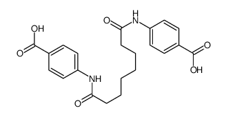 4-[[8-(4-carboxyanilino)-8-oxooctanoyl]amino]benzoic acid Structure