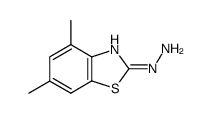 2(3H)-Benzothiazolone,4,6-dimethyl-,hydrazone(9CI) Structure