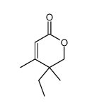 5-Ethyl-4,5-dimethyl-5,6-dihydro-2H-pyran-2-on结构式