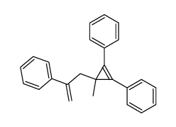 3-methyl-1,2-diphenyl-3-(2-phenylallyl)cyclopropene Structure