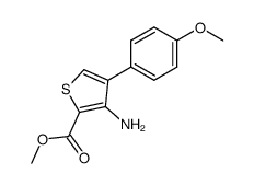 methyl 3-amino-4-(4-methoxyphenyl)-2-thiophenecarboxylate结构式