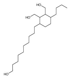 10-[4-butyl-2,3-bis(hydroxymethyl)cyclohexyl]decan-1-ol结构式