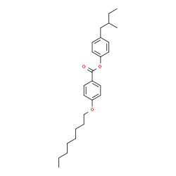 4-(2-methylbutyl)phenyl (±)-4-octyloxybenzoate结构式