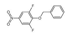 Benzene, 1,3-difluoro-5-nitro-2-(phenylmethoxy)-结构式