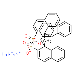 diammonium 1,1'-methylenebis[(phenylmethyl)naphthalene-2-sulphonate] Structure