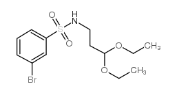 3-BROMO-N-(3,3-DIETHOXY-PROPYL)-BENZENESULFONAMIDE structure