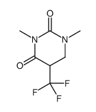 1,3-dimethyl-5-(trifluoromethyl)-1,3-diazinane-2,4-dione结构式