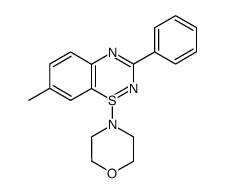 7-methyl-1-morpholino-3-phenyl-1λ4,2,4-benzothiadiazine结构式