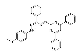 N-(4,6-diphenylpyrimidin-2-yl)imino-N'-(4-methoxyanilino)benzenecarboximidamide Structure