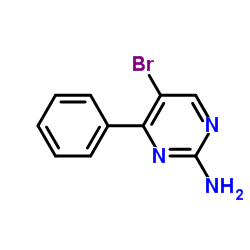 2-氨基-5-溴-4-苯基嘧啶结构式