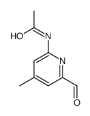 N-(6-formyl-4-methylpyridin-2-yl)acetamide结构式