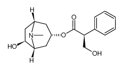 (S)-3-HYDROXY-2-PHENYL-PROPIONIC ACID (1R,3S,5R,6S)-6-HYDROXY-8-METHYL-8-AZA-BICYCLO[3.2.1]OCT-3-YL ESTER structure