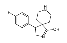 4-(4-fluorophenyl)-2,8-diazaspiro[4.5]decan-1-one结构式