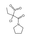 Pyrrolidine, 1-(2-chloro-2-nitro-1-oxobutyl)- (9CI) structure