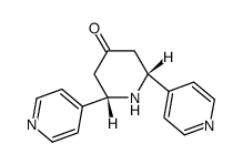 (2S,6R)-4-oxo-2,6-di-(pyridin-4-yl)-piperidine Structure