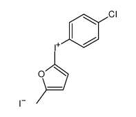(4-chlorophenyl)-2-(5-methylfuryl)iodonium iodide结构式