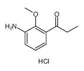 1-(3-AMINO-2-METHOXYPHENYL)PROPAN-1-ONE HYDROCHLORIDE Structure