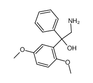 2-amino-1-(2,5-dimethoxy-phenyl)-1-phenyl-ethanol结构式