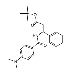 tert-butyl 3-(4-dimethylaminobenzamido)-3-phenylpropanoate Structure