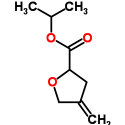 Isopropyl 4-methylenetetrahydro-2-furancarboxylate Structure