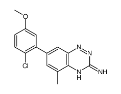 7-(2-CHLORO-5-METHOXYPHENYL)-5-METHYLBENZO[E][1,2,4]TRIAZIN-3-AMINE structure