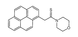 1-morpholin-4-yl-2-pyren-1-ylethanethione结构式