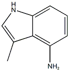 3-甲基-1H-吲哚-4-胺结构式