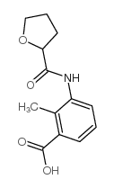 2-methyl-3-(oxolane-2-carbonylamino)benzoic acid structure