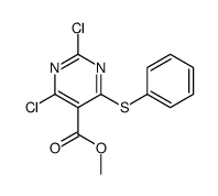 methyl 2,4-dichloro-6-phenylsulfanylpyrimidine-5-carboxylate结构式