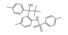 N-(2-(1-Hydroxy-2,2-dimethyl-1-(4-methylphenyl)propyl)-4-methylphenyl)-4-methylbenzolsulfonamid结构式