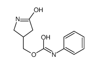 (5-oxopyrrolidin-3-yl)methyl N-phenylcarbamate结构式