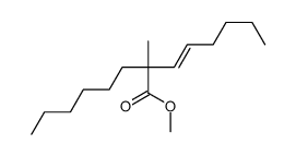 methyl 2-hexyl-2-methyloct-3-enoate结构式