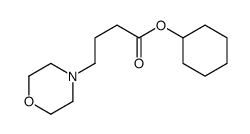 cyclohexyl 4-morpholin-4-ylbutanoate Structure