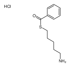 S-(5-aminopentyl) benzenecarbothioate,hydrochloride结构式