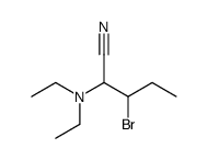 3-bromo-2-(diethylamino)pentanenitrile结构式