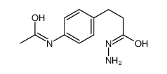 N-[4-(3-hydrazinyl-3-oxopropyl)phenyl]acetamide Structure