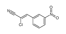 2-chloro-3-(3-nitrophenyl)prop-2-enenitrile Structure