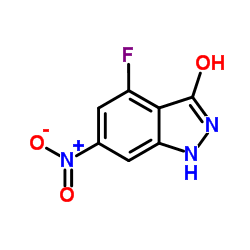 4-Fluoro-6-nitro-1,2-dihydro-3H-indazol-3-one结构式