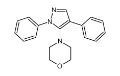 4-(2,4-diphenylpyrazol-3-yl)morpholine结构式