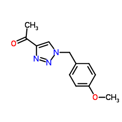 1-[1-(4-Methoxy-benzyl)-1H-[1,2,3]triazol-4-yl]-ethanone structure