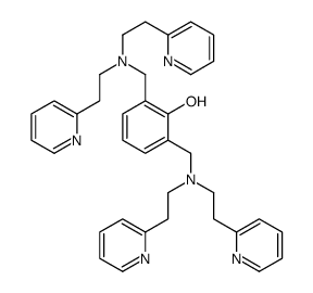 2,6-bis[[bis(2-pyridin-2-ylethyl)amino]methyl]phenol Structure